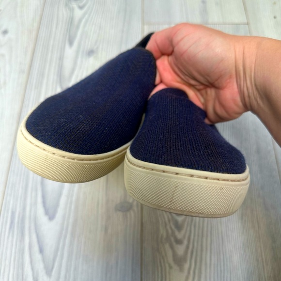 Rothy’s “The Sneaker” in Navy Herringbone Merino size 9.5 VGUC - Picture 5 of 8